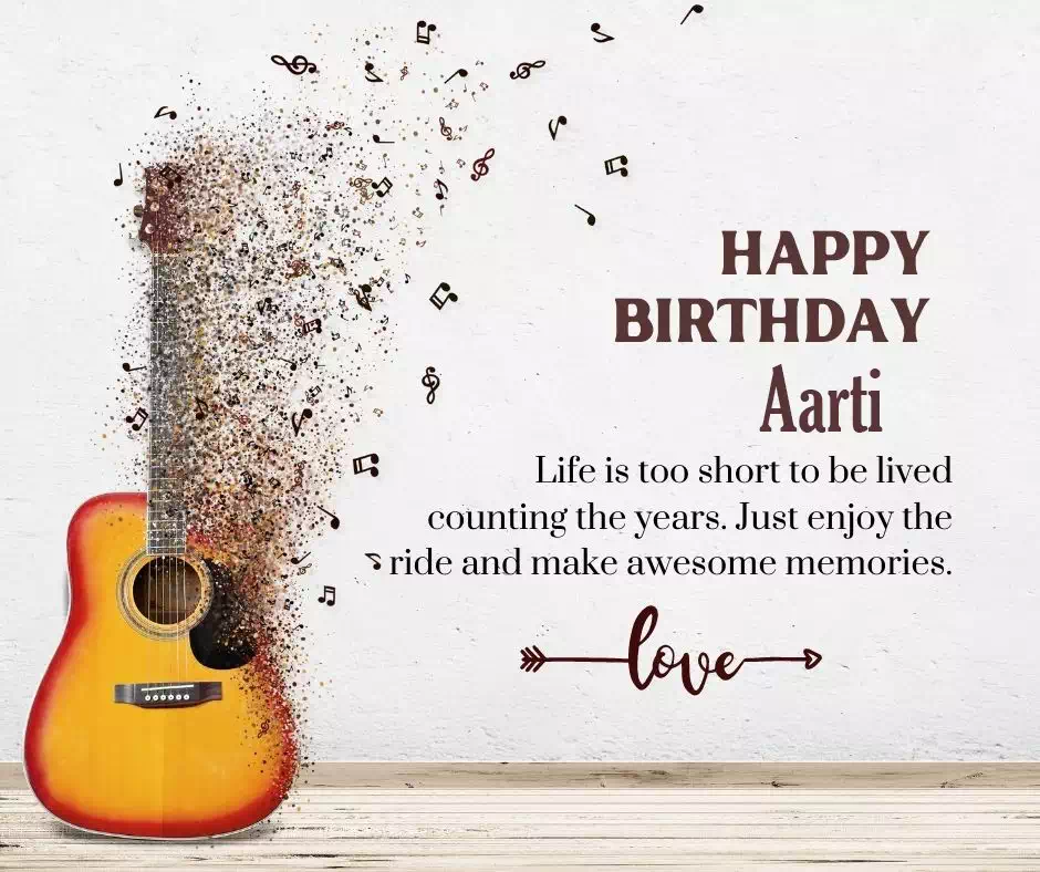 Happy Birthday Aarti written on image 10