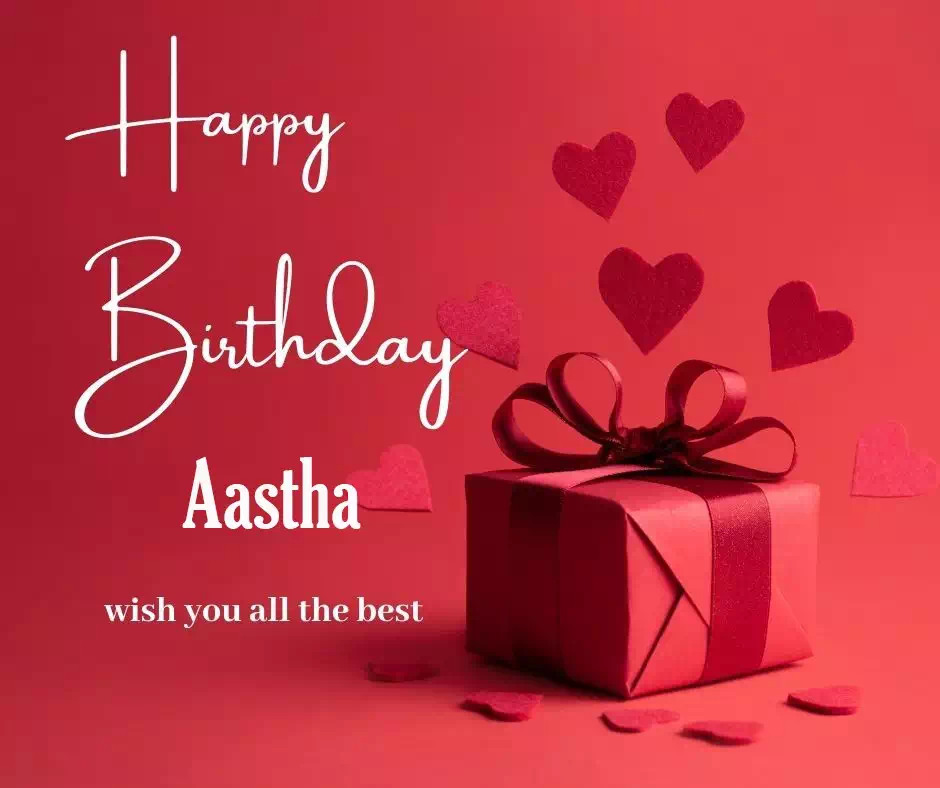 Happy Birthday Aastha written on image 1 1